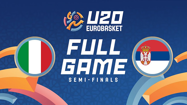 Semi-Finals | Italy v Serbia | Full Basketball Game | FIBA U20 EuroBasket 2025