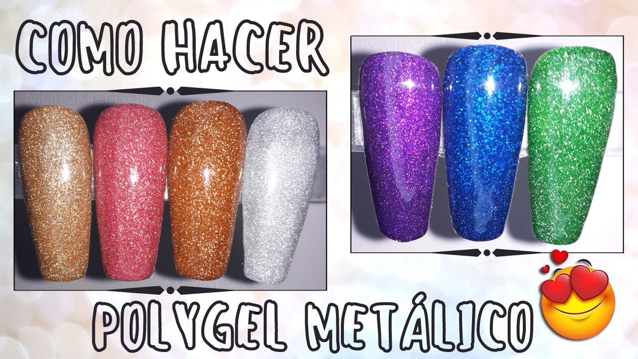 Como Hacer POLYGEL Casero METALICO Muy Facil 😍