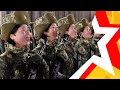 ЖЕНСКИЕ ВОЙСКА Сев. КОРЕИ ★ WOMEN&#39;S TROOPS North KOREA ★ Военный парад в честь 75-летия армии КНДР