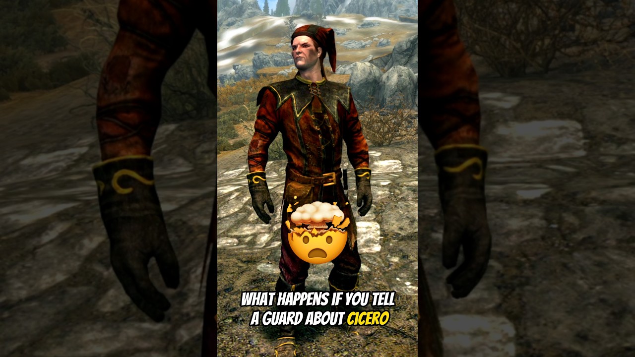 😱 Я рассказал охраннику о Цицероне в Скайриме 