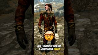 😱 I told a guard about Cicero in Skyrim #skyrim #elderscrolls #tes