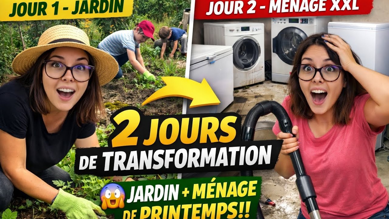 2 jours de TRANSFORMATION 😱 Jardin + ménage de printemps XXL !