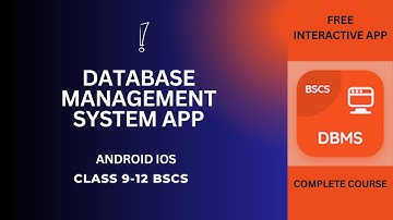 Database Management System App | Class 9-10-11-12 BCS MCS DBMS App | Free Download Android iOS Apps