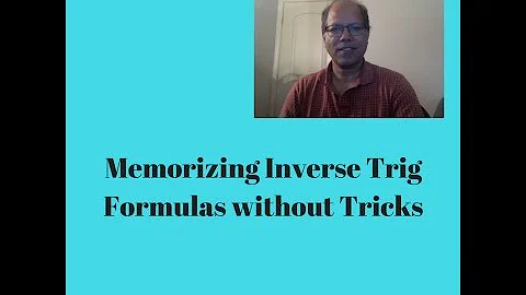 How to remember inverse trig derivative formulas w...