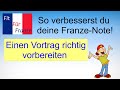 Einen vortrag auf franzsisch vorbereiten  bessere noten in franzsisch