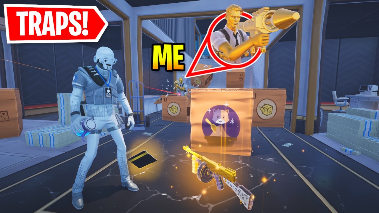 I Set Up Traps And Trolled Players At Vaults In Fortnite