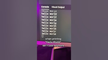 When printing hello world isn’t cool anymore #computerscience #coding #softwareengineer #stem