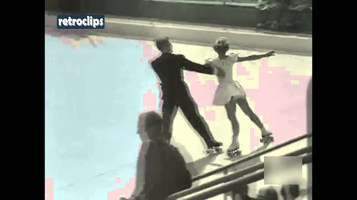 1950 Pair Skating Exhibition Ria Baran-Falk and Pa...