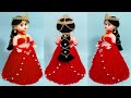 BEAUTIFUL WOOLEN DOLL CRAFT/HOW TO DECORATE DOLL WITH WOOLEN/oon ki gudiya sajaye