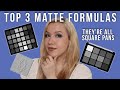 Top 3 matte eyeshadow formulas