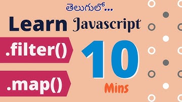 JavaScript filter and map functions | Telugu Tutorials