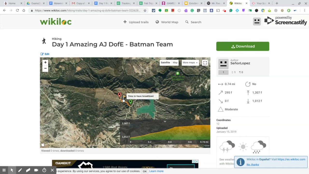Duke of Edinburgh AJ Tutorials - Coordinates in Wikiloc