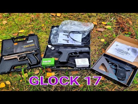 НОВЫЙ 2021 Glock 17 (Retay)  9mm P.A.K охолощенный СХП пистолет   тест стрельбы 10ТК ПМ/Beretta B92