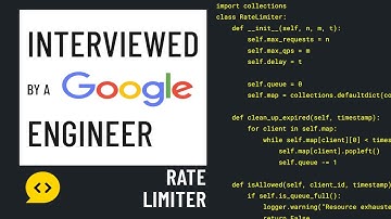 Rate Limiter: Python Interview with a Staff-level Google Engineer