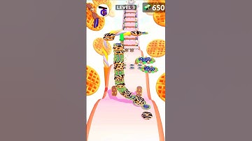 Bakery 🥯 Stack Runner Android game level 3 #shorts #gameplay #funny #rungame