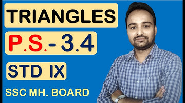 Chapter 3 TRIANGLES  Practice set 3.4