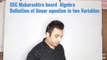 Linear equations in two variables class 10th Maharashtra Board New syllabus. [ By BASHIR Sir ]