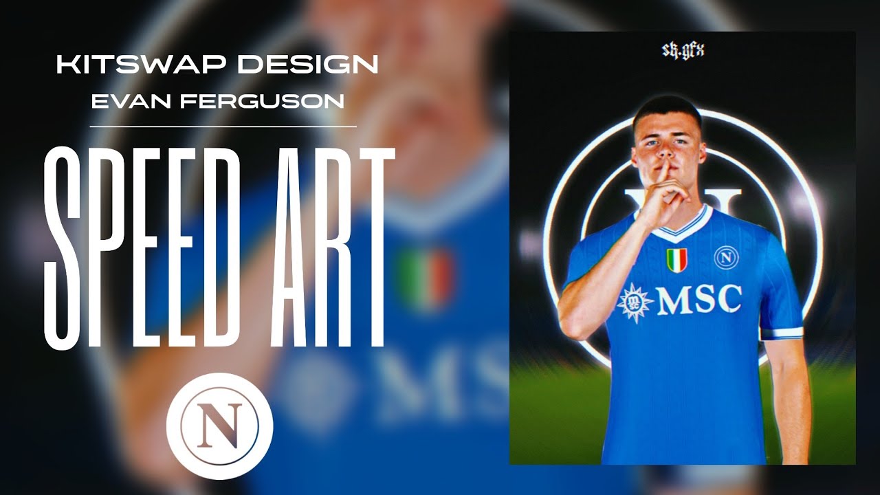 🔁 | Evan Ferguson Kitswap Concept Design // PicsArt Speed Art Tutorial Sports Graphic Design 