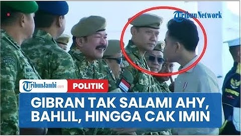 Gibran Tak Salami AHY, Bahlil, hingga Cak Imin Saat Upacara Gelar Militer