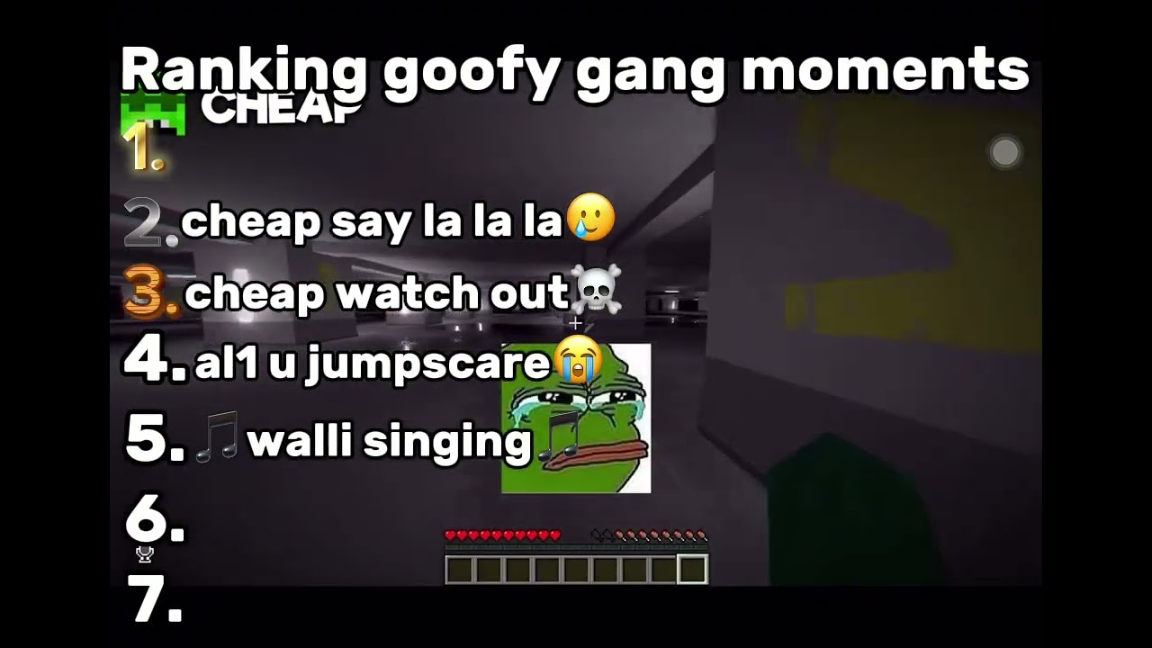 ranking goofy gang moments