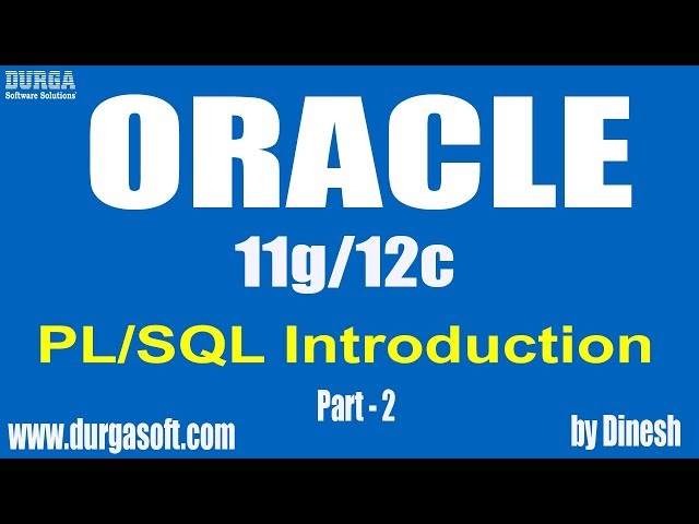 PL/SQL Error Handling