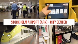 Stockholm Airport Arn To Stockholm City Center With Arlanda Express - Fastest Way To The City