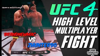 A great multiplayer fight captured in ufc 4 with showcasing of the
news grappling, clinch and ground pound mechanics. this video features
zhunter90 and...