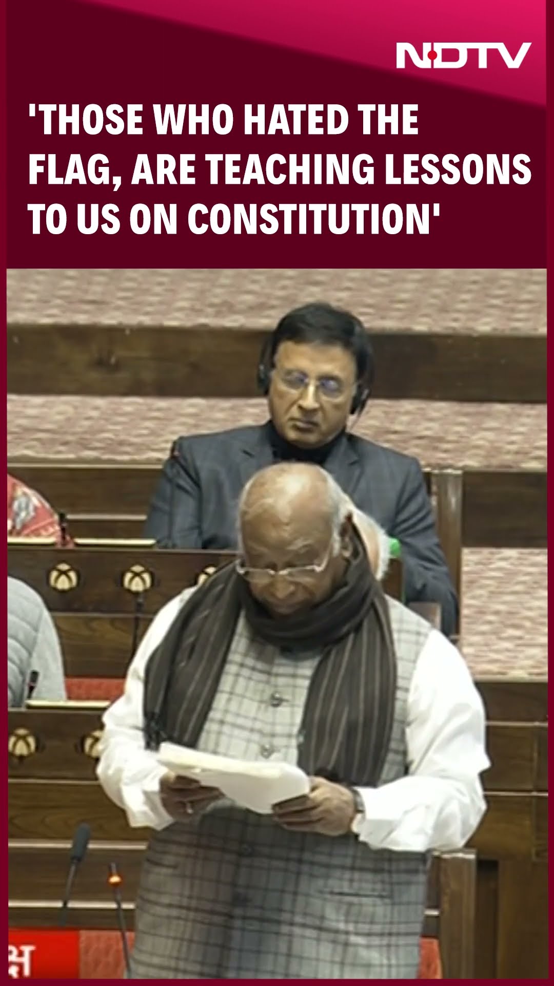 Mallikarjun Kharge In Rajya Sabha: 'Who Hated The Flag, Are Teaching Lessons To Us On Constitution'