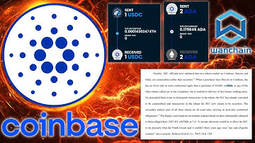 Cardano ADA Just Went Multichain!!!! Coinbase Specifically Mentions ADA As A Non Security In Filing