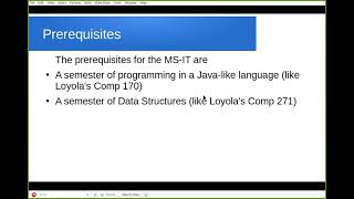 MS in Information Technology overview at Loyola University Chicago