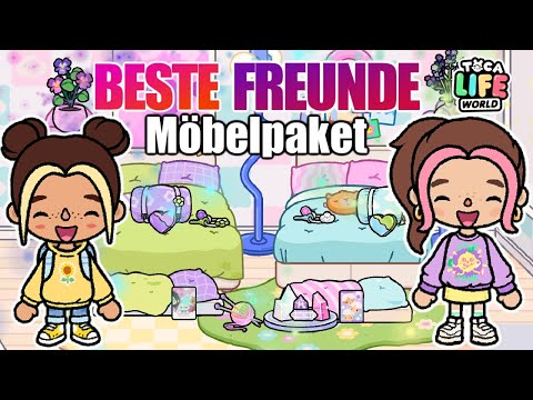 new BEST FRIENDS 👭🏻 FURNITURE PACK 📦 in TOCA BOCA 🏠 Toca Life World