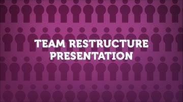 Team Restructure Presentation Video Template (Editable)