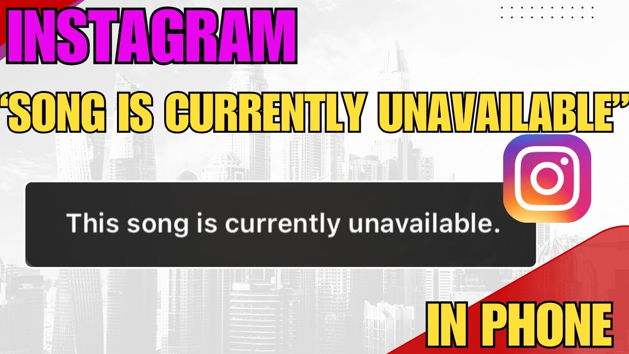 How To Fix Instagram Music “This Song Is Currently Unavailable” Error in Phone (100% Working)