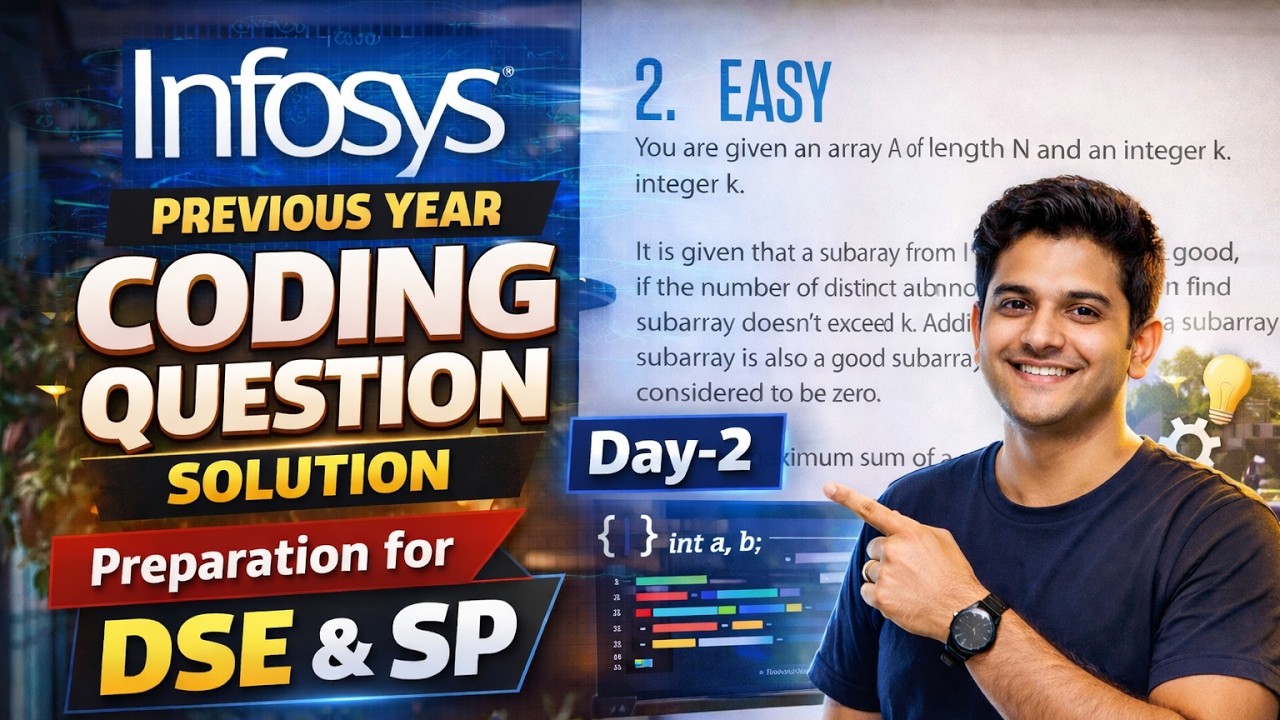 Infosys SP & DSE Coding Questions and Answers | Day 2 - YouTube