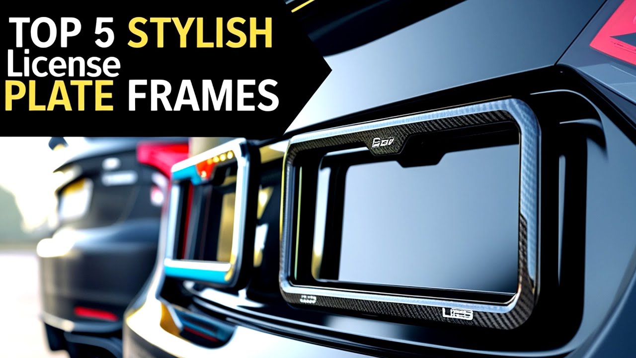 Пять стильных рамок для номерных знаков, которые вы обязательно должны увидеть в 2025 году