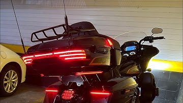 Custom Dynamics ProBeam® LED Light Bar for Tour Pack + Sequencial saddlebags led + backrest led .