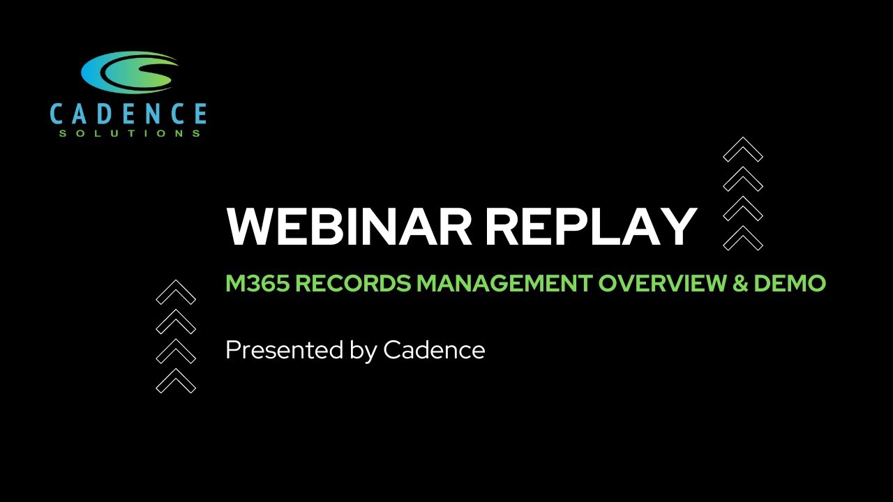 M365 Records Management overview and Demo