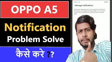 Oppo A5 Notification Problem Solution