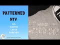 Patterned HTV on T-Shirt