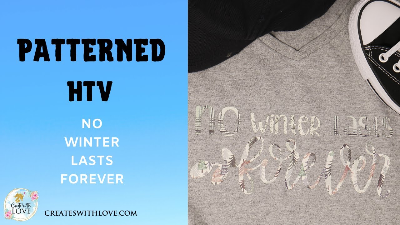Patterned HTV on T-Shirt - YouTube