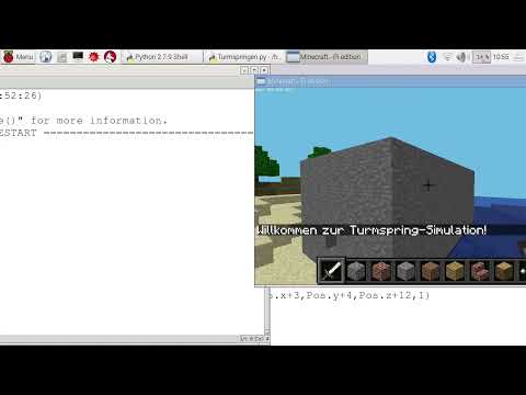 Minecraft steuern mit Python-Programmen – Teil 6: Minecraft mit einem Python-Programm erweitern