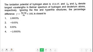 Hydrogen Spectrum | CSIR NET Physics PYQ Solved | Important for CSIR NET, GATE, JEST , IIT JAM