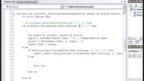 ListView Control färben (Visual Basic 2008 1-56) Part 1