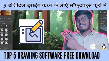 TOP 5 FREE DRAWING SOFTWARE FOR WINDOWS, MAC, & LINUX | 5 FREE DIGITAL PAINTING SOFTWARE FOR ARTISTS