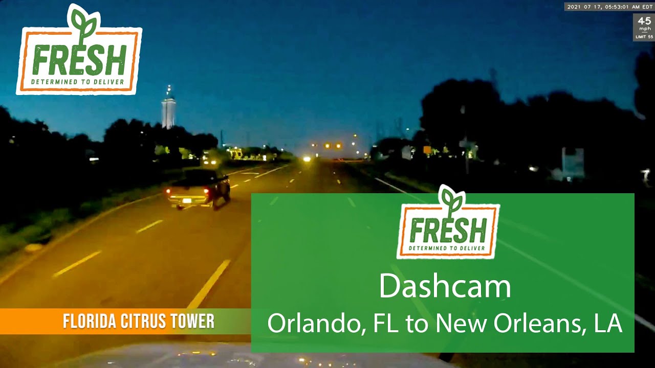 Orlando, FL to New Orleans, LA (TIMELAPSE) YouTube