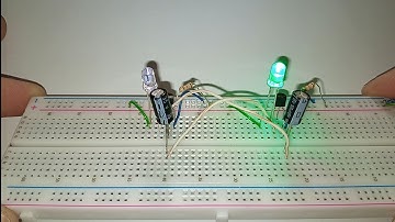 How to make Flip Flop LED Flasher Circuit |With BC547 Transistor on Breadboard #flipflop #ledflasher