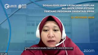 Sosialisasi & Launching Keputusan KaLAN No. 641/K.1/PDP.07/2026 tentang pedoman orientasi PPPK