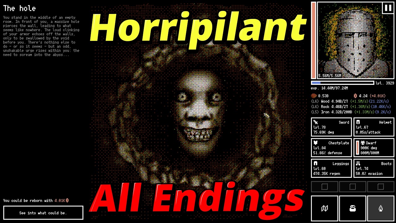 Horripilant Rune Horripilant - All Endings (Spoiler) - YouTube