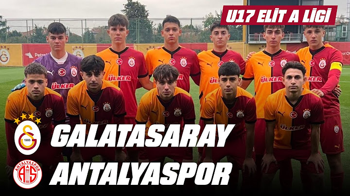 🔴 Galatasaray U17 - Antalyaspor U17 (U17 Elit A Ligi 15.Hafta) (1 Aralık 2024)
