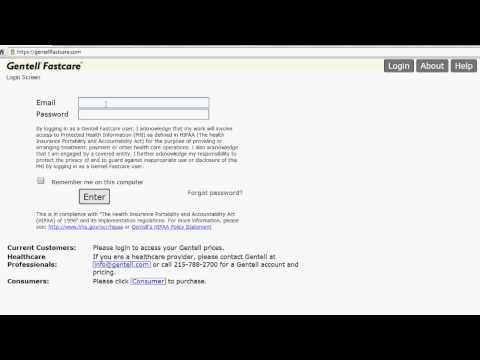 Gentell Fastcare Login Training